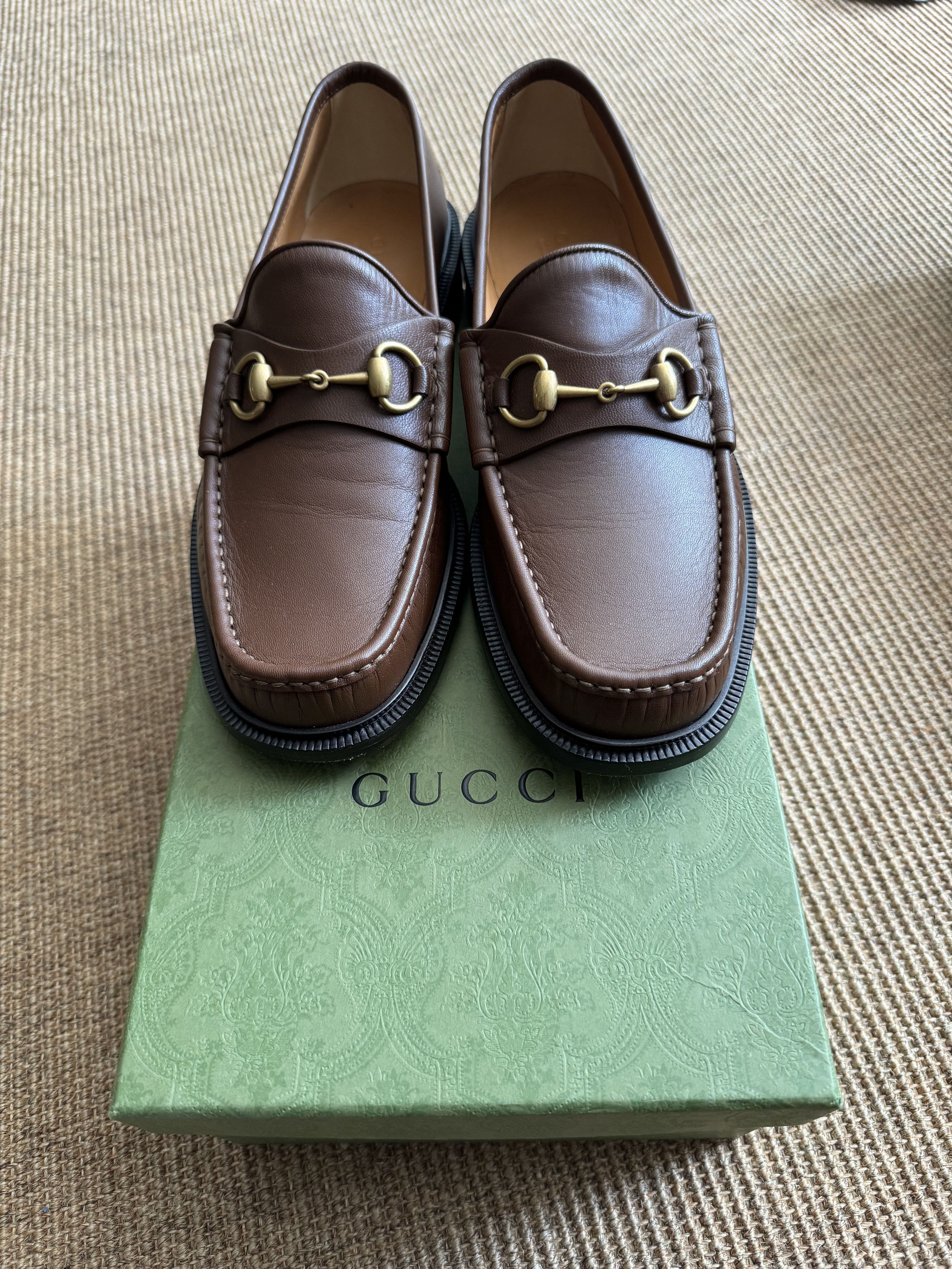 Gucci Gucci Mandala Goatskin Mens Horsebit Loafers 10 Brown Sugar Size US 10 / EU 43 - 3 Thumbnail