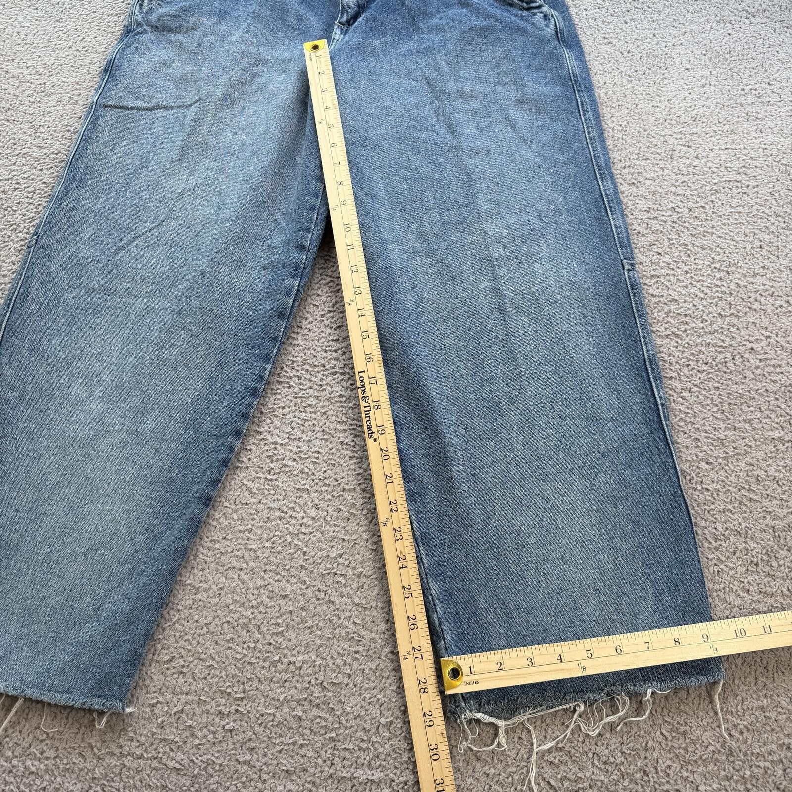 Other Vintage Y2K Utility Wide Leg Baggy Carpenter Jeans Men 38x30 Size US 38 / EU 54 - 5 Thumbnail