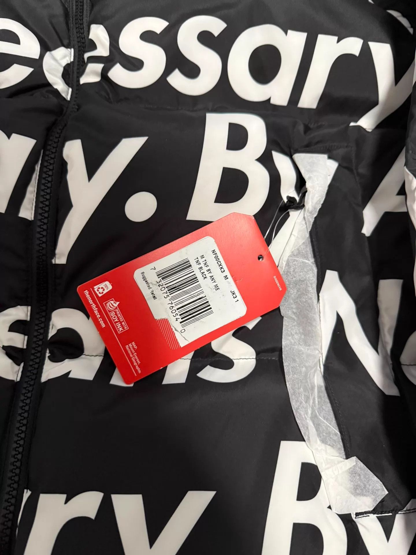Supreme Supreme down jacket black M new rare reversed sleeve tag Size US M / EU 48-50 / 2 - 4 Thumbnail