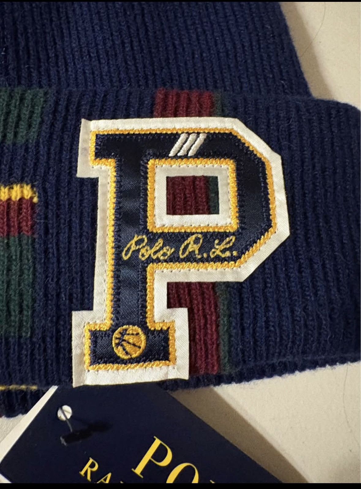 Polo Ralph Lauren Ralph Lauren Polo Beanie Preppy Rugby Big P Winter Hat Size ONE SIZE - 4 Thumbnail