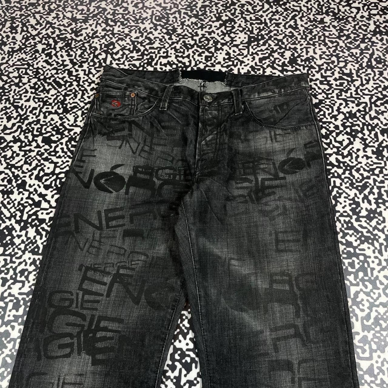 Energie Vintage Y2K Energie Miss Sixty Monogram Avant Garde Jeans Size US 34 / EU 50 - 9 Thumbnail