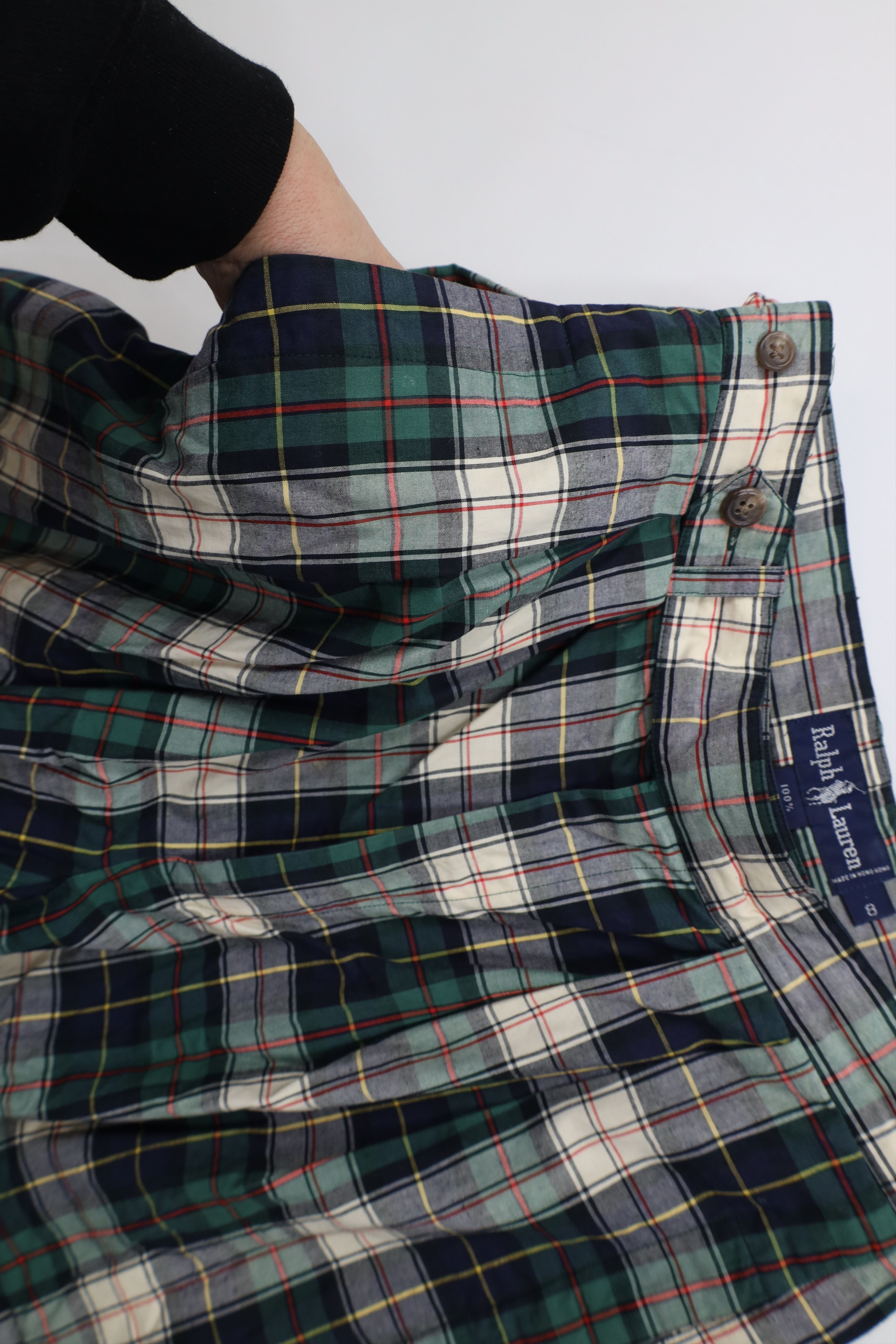 Ralph Lauren Vintage 70s 80s Ralph Lauren Bermuda Bush Shorts Plaid Size 30" / US 8 / IT 44 - 9 Thumbnail