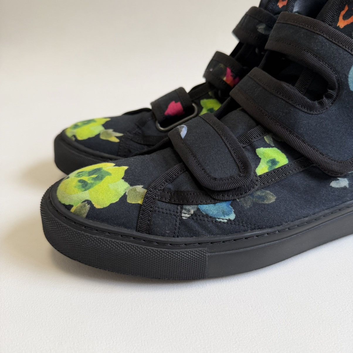 Raf Simons S/S 13 Floral Print Canvas Velcro Sneakers Size US 9 / EU 42 - 4 Thumbnail