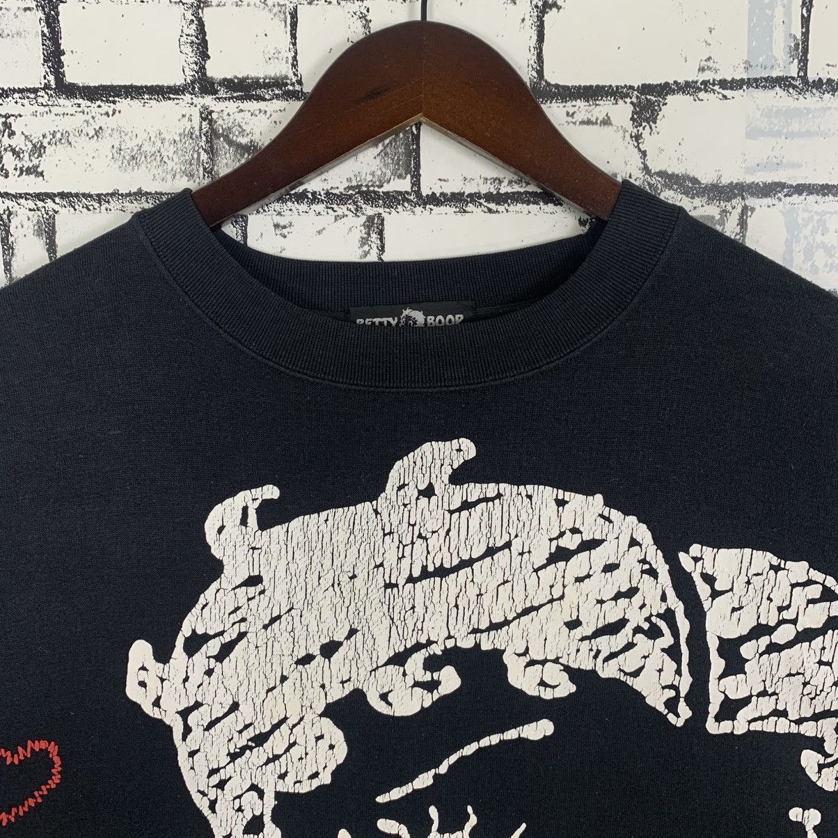 Designer × Vintage Betty Boop Big Print Longsleeve Betty Boop Sweatshirt Size L / US 10 / IT 46 - 4 Thumbnail