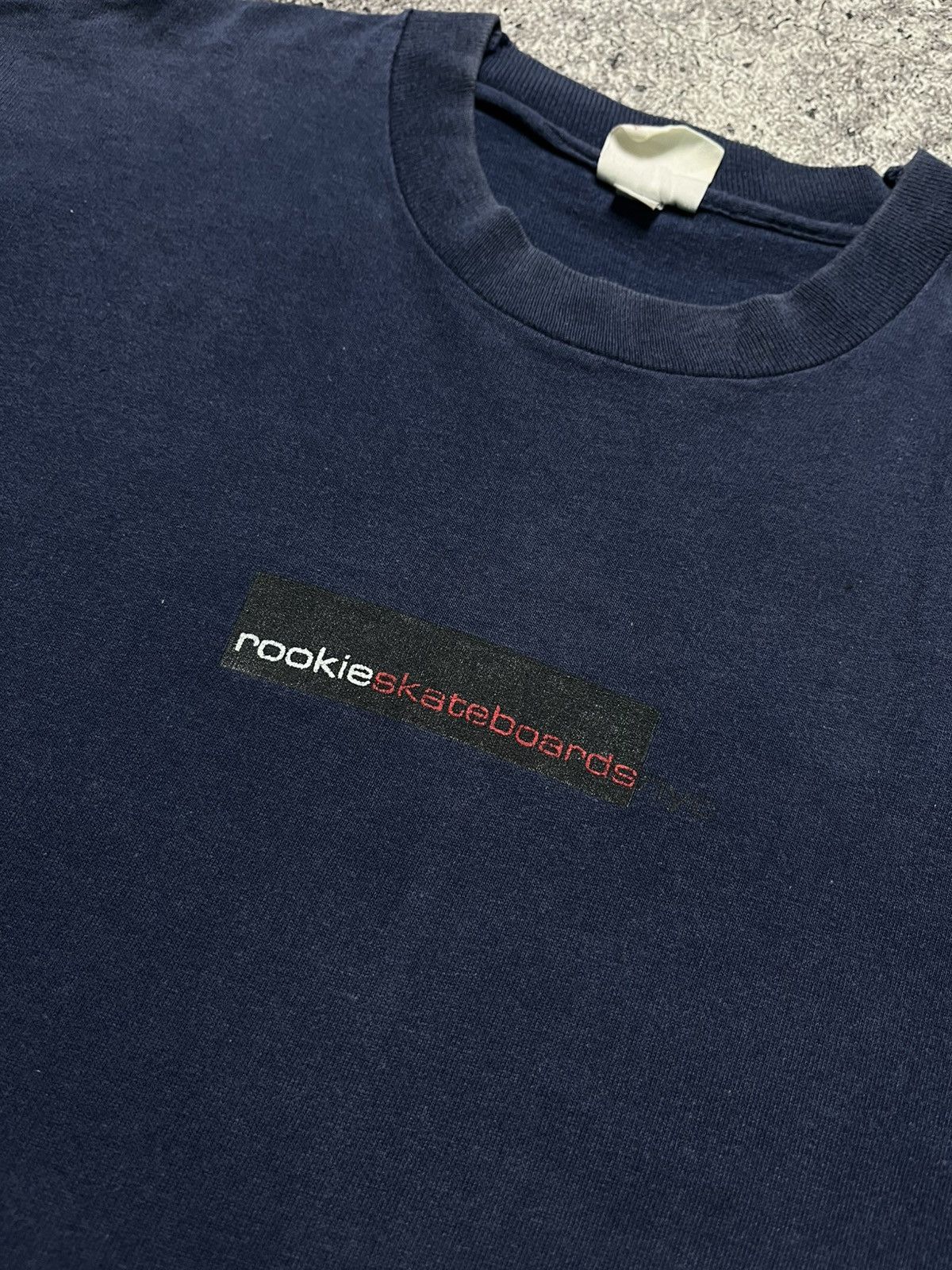 Vintage Vintage Rookie Skateboard.NYC Navy T-Shirts Size US L / EU 52-54 / 3 - 2 Thumbnail