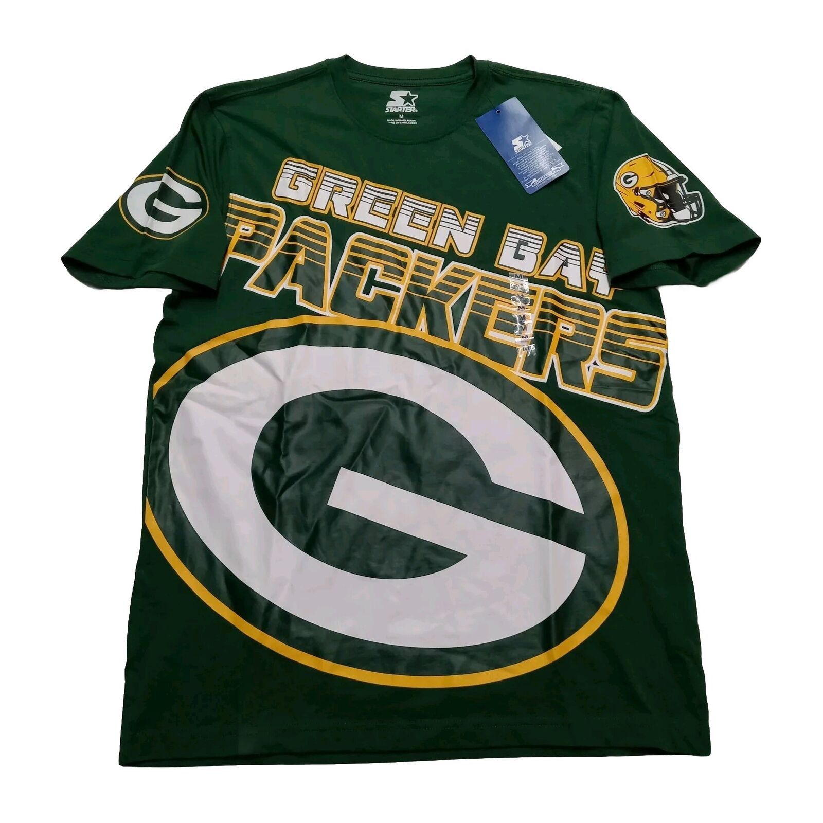 Starter STARTER Green Bay Packers Graphic T-Shirt Men's M Green Tee Size US M / EU 48-50 / 2 - 1 Thumbnail