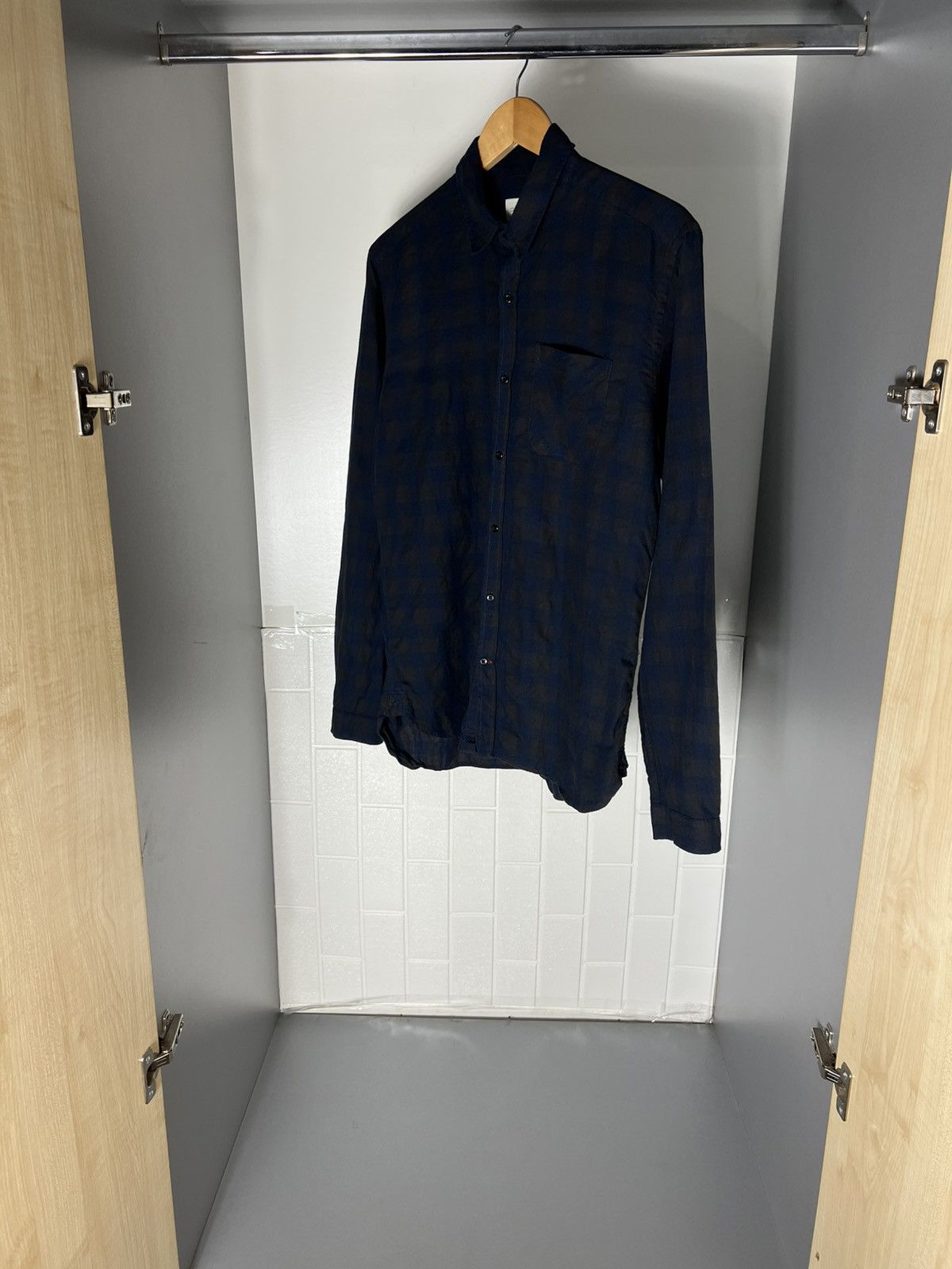 Oliver Spencer VINTAGE OLIVER SPENCER FLANNEL DESIGNER SHIRT CASUAL Y2K 90s Size US M / EU 48-50 / 2 - 3 Thumbnail