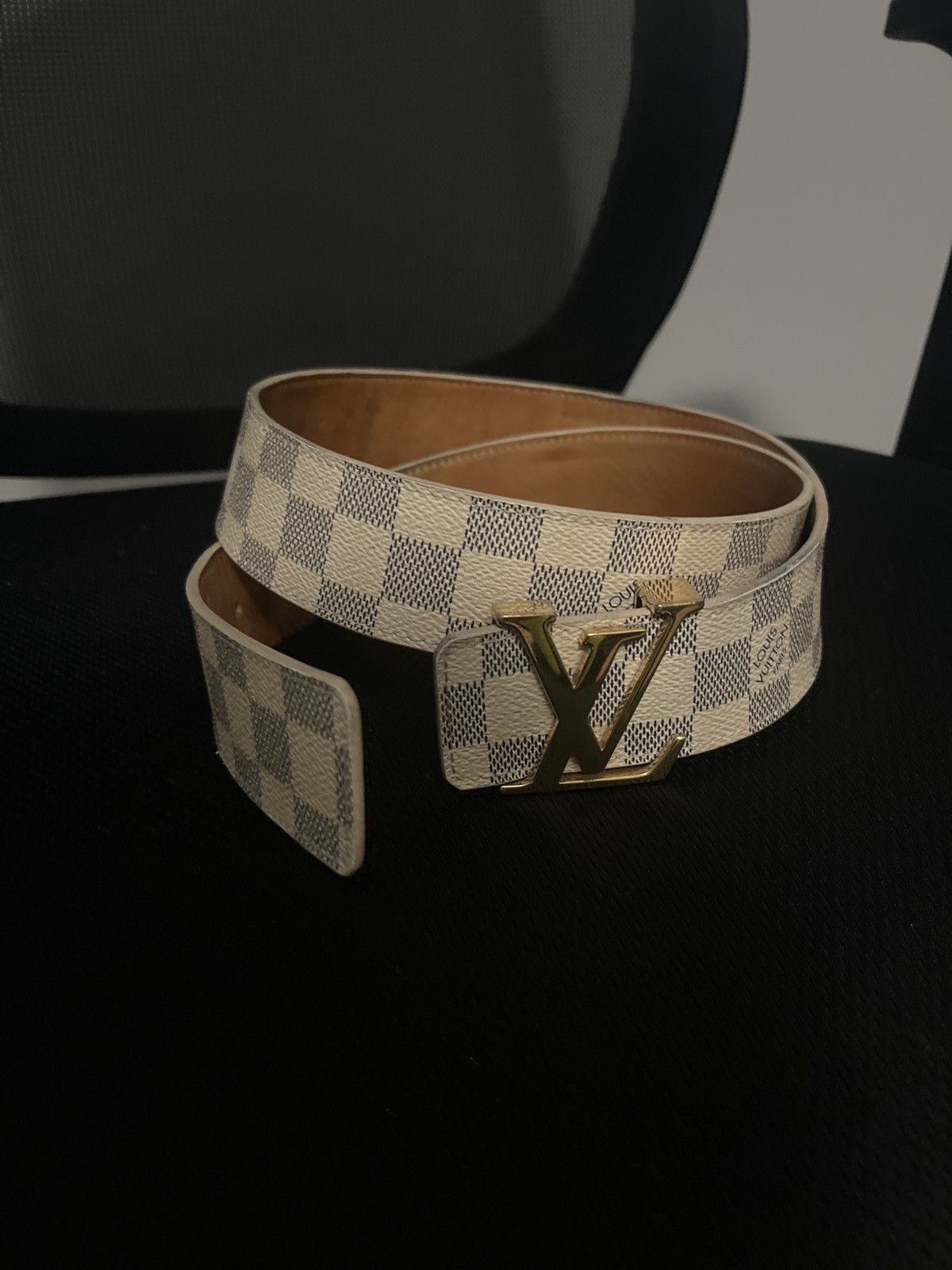 Louis Vuitton Louis Vuitton Damier Azur Initiales Belt Size 32 - 13 Thumbnail