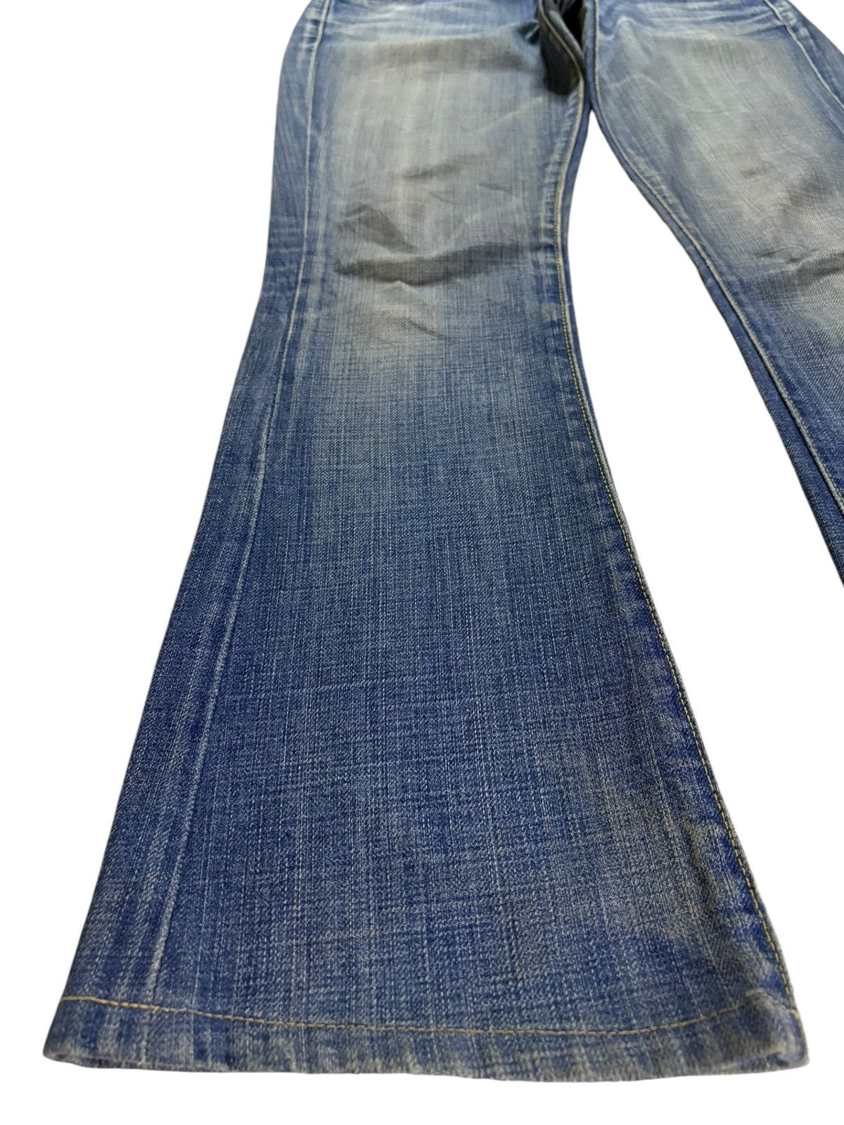 Japanese Brand × Paper Denim & Cloth Vintage USA Paper Denim Clothes Mud Wash Flare Jeans Size 30" / US 8 / IT 44 - 6 Thumbnail