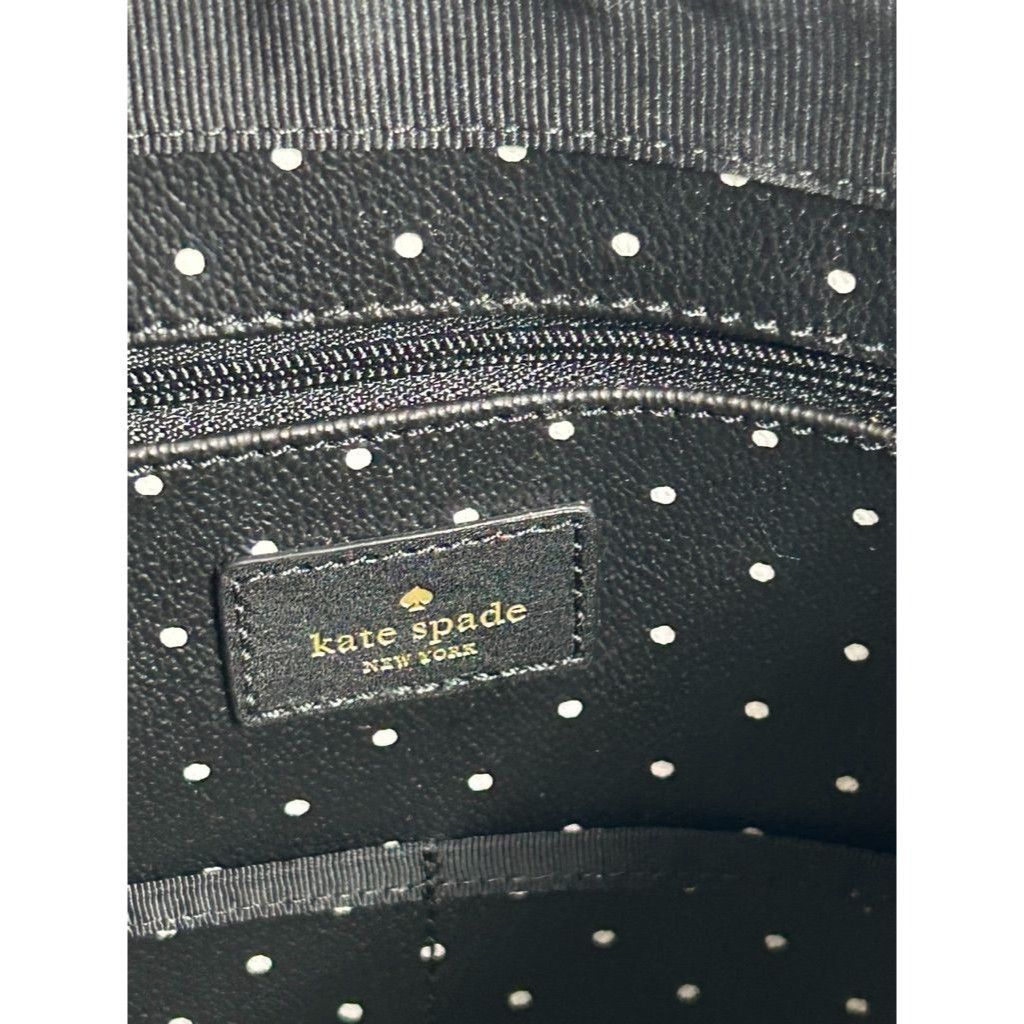 Kate Spade Kate Spade Sidney Kennywood Polka Dot Bag in Black/White - N Size ONE SIZE - 6 Thumbnail