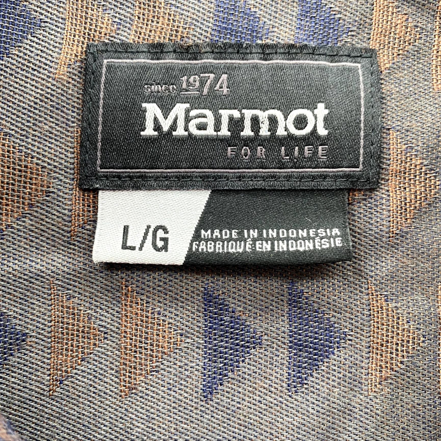 Marmot Marmot Shirt Adult Large Gray For Life Aztec Print Flannel Casual Outdoor Men's Size US L / EU 52-54 / 3 - 5 Thumbnail