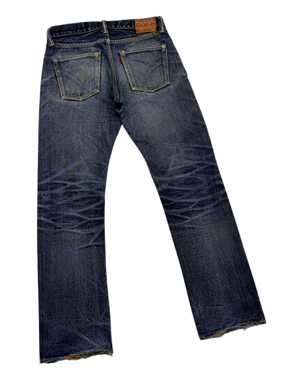 Self Edge × The Strike Gold THE STRIKE GOLD SELVEDGE DISTRESSED DENIM JEANS Size US 30 / EU 46 - 5 Thumbnail