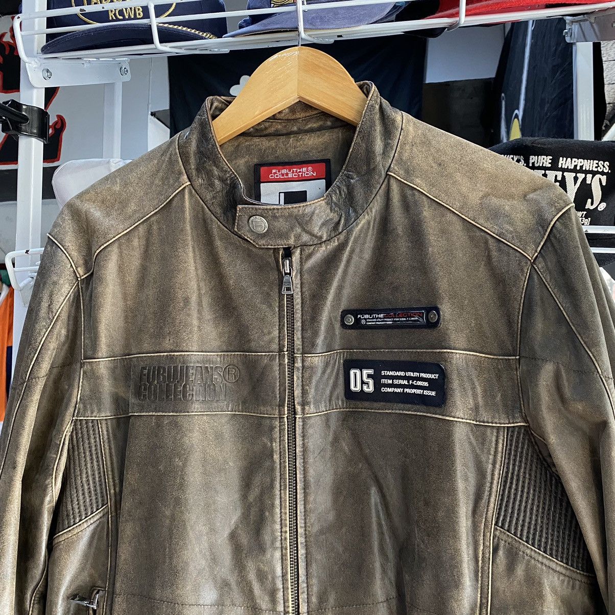 Fubu Vintage 80s 90s Genuine Leather FUBU Jacket Tupac Shakur Size US L / EU 52-54 / 3 - 4 Thumbnail