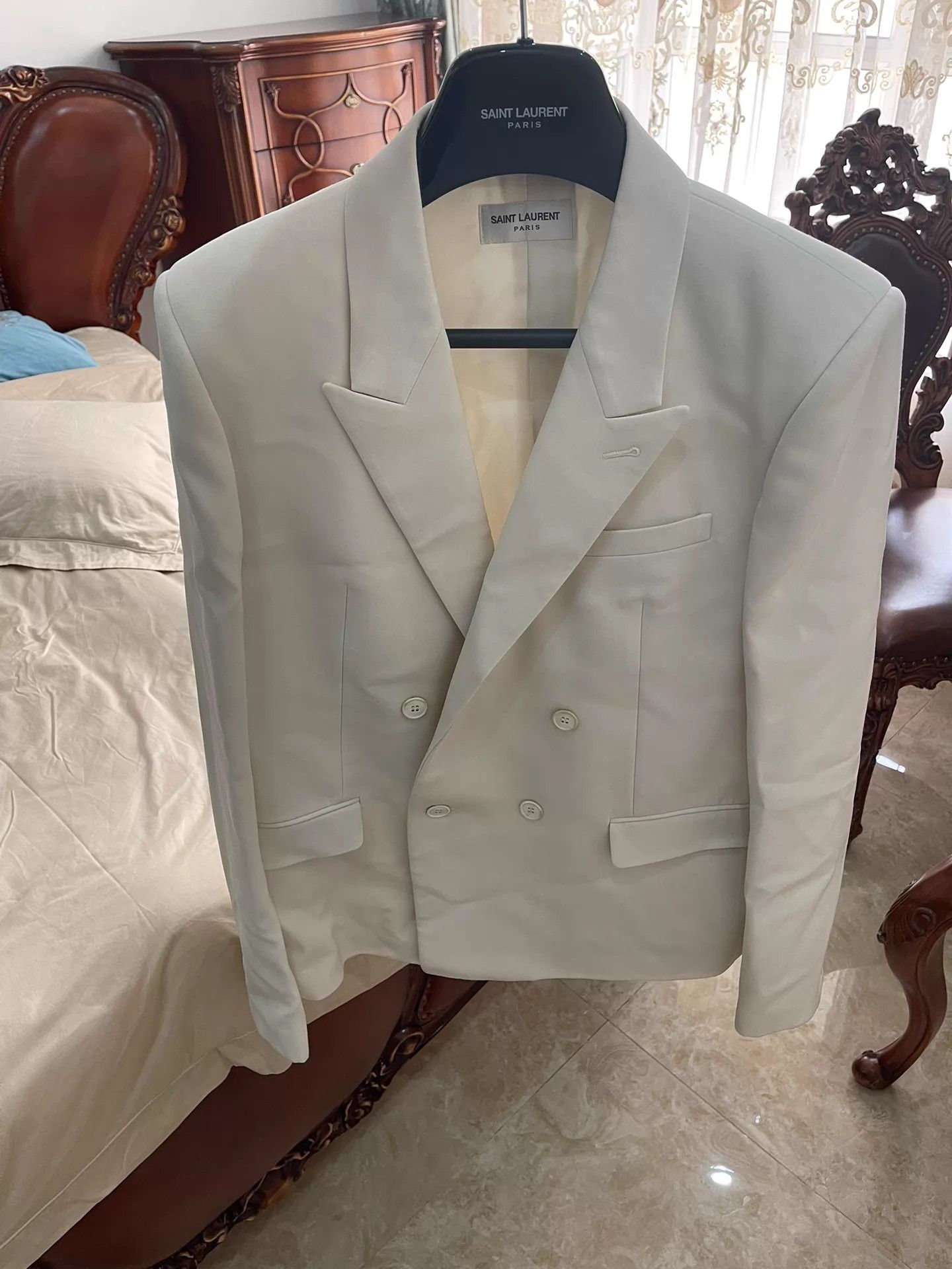 Saint Laurent Paris SAINT LAURENT New Blazer 52 (Horn Buttons) Without Tags Size 52R - 1 Thumbnail