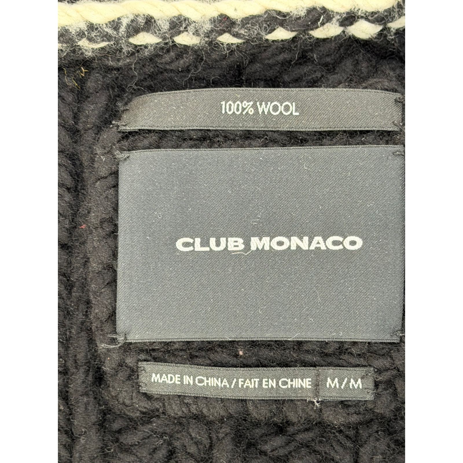 Club Monaco Club Monaco 100% Wool Cable-Knit Toggle Cardigan Size US M / EU 48-50 / 2 - 3 Thumbnail