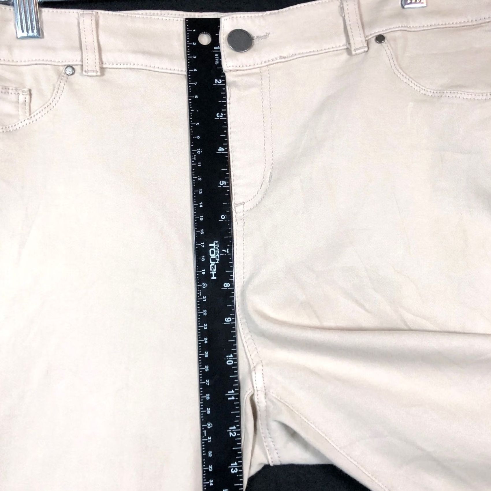 Vintage Chicos Womens Pants Tan Platinum High Rise Straight Leg Stretch 2 (L) Pants Women Regular 34 In Inseam 29.5 in Wide Leg? Size 36" / US 14 / IT 50 - 7 Thumbnail