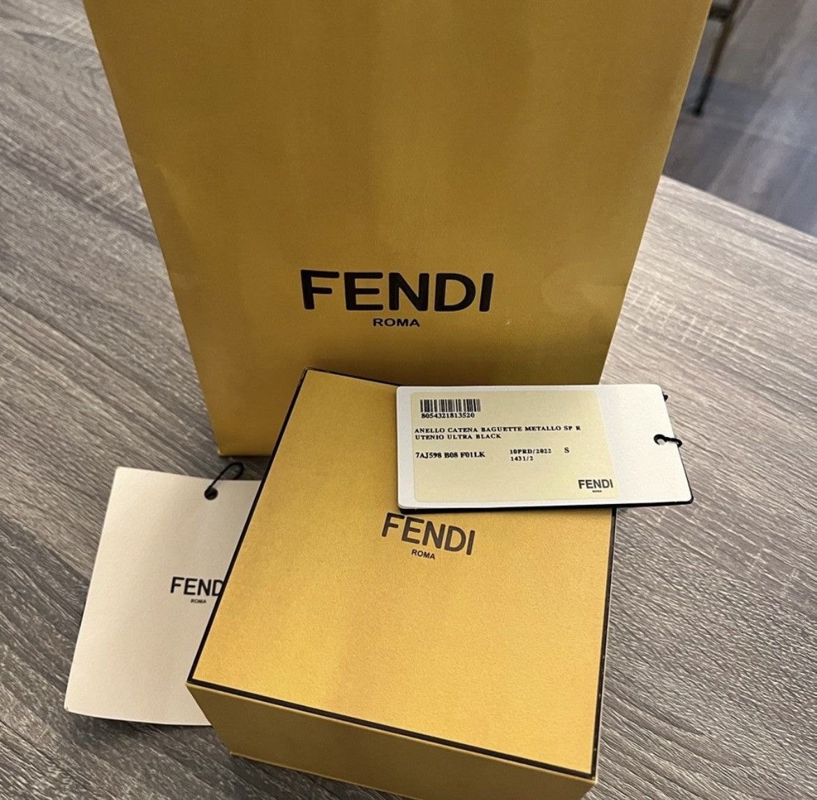 Fendi Fendi Baguette Fashion Ring Size ONE SIZE - 4 Thumbnail