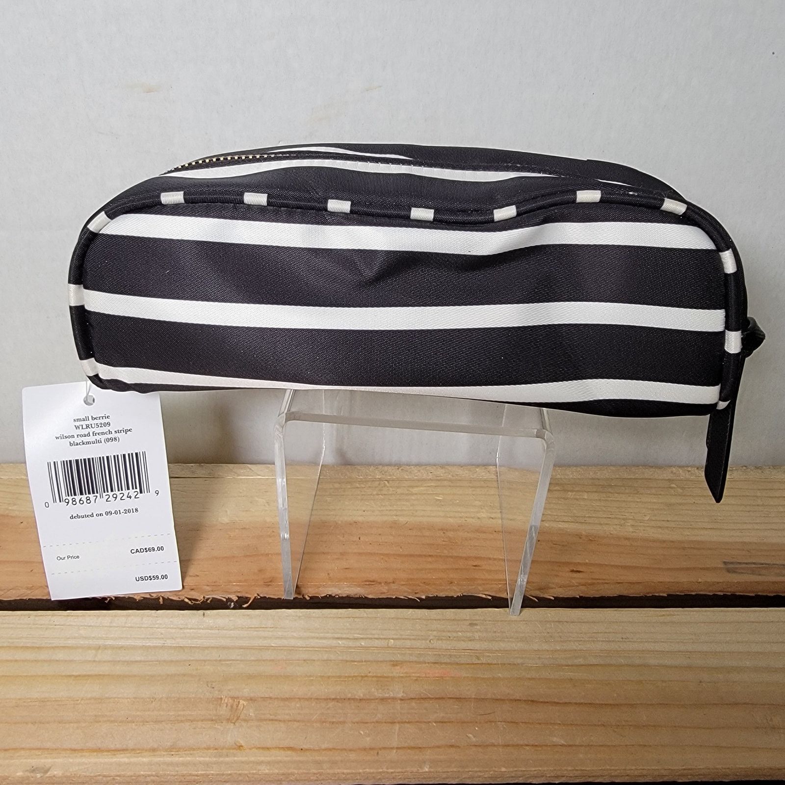Kate Spade Kate Spade B&W Stripe Cosmetic Pouch - NWT Size ONE SIZE - 4 Thumbnail