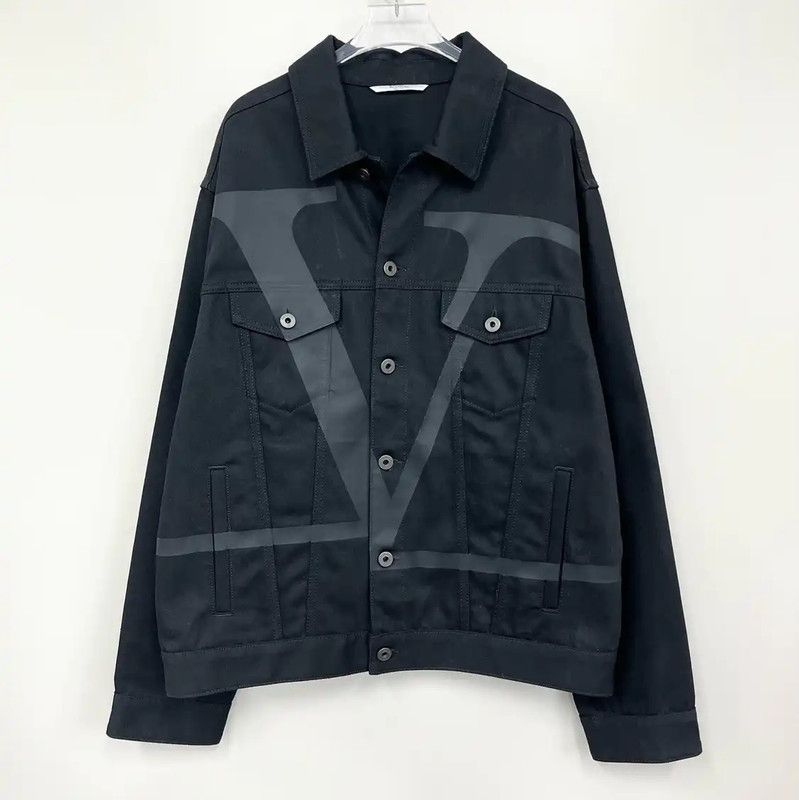 Valentino Valentino Black Men's Casual Jacket 0089 Size US M / EU 48-50 / 2 - 1 Thumbnail