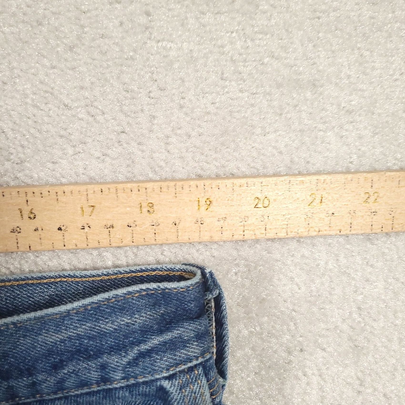 Wrangler Wrangler Riggs Workwear Jeans Dura Shield Denim Blue Mens 38x30 Zip Button Straight Relaxed 5-Pocket Denim Classic Workwear Mens Jeans ESG Size US 38 / EU 54 - 3 Thumbnail