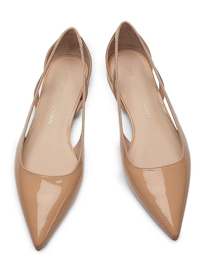Stuart Weitzman os11x0126 Stuart Power Cutout Flats in Beige Size US 9 / IT 39 - 2 Thumbnail