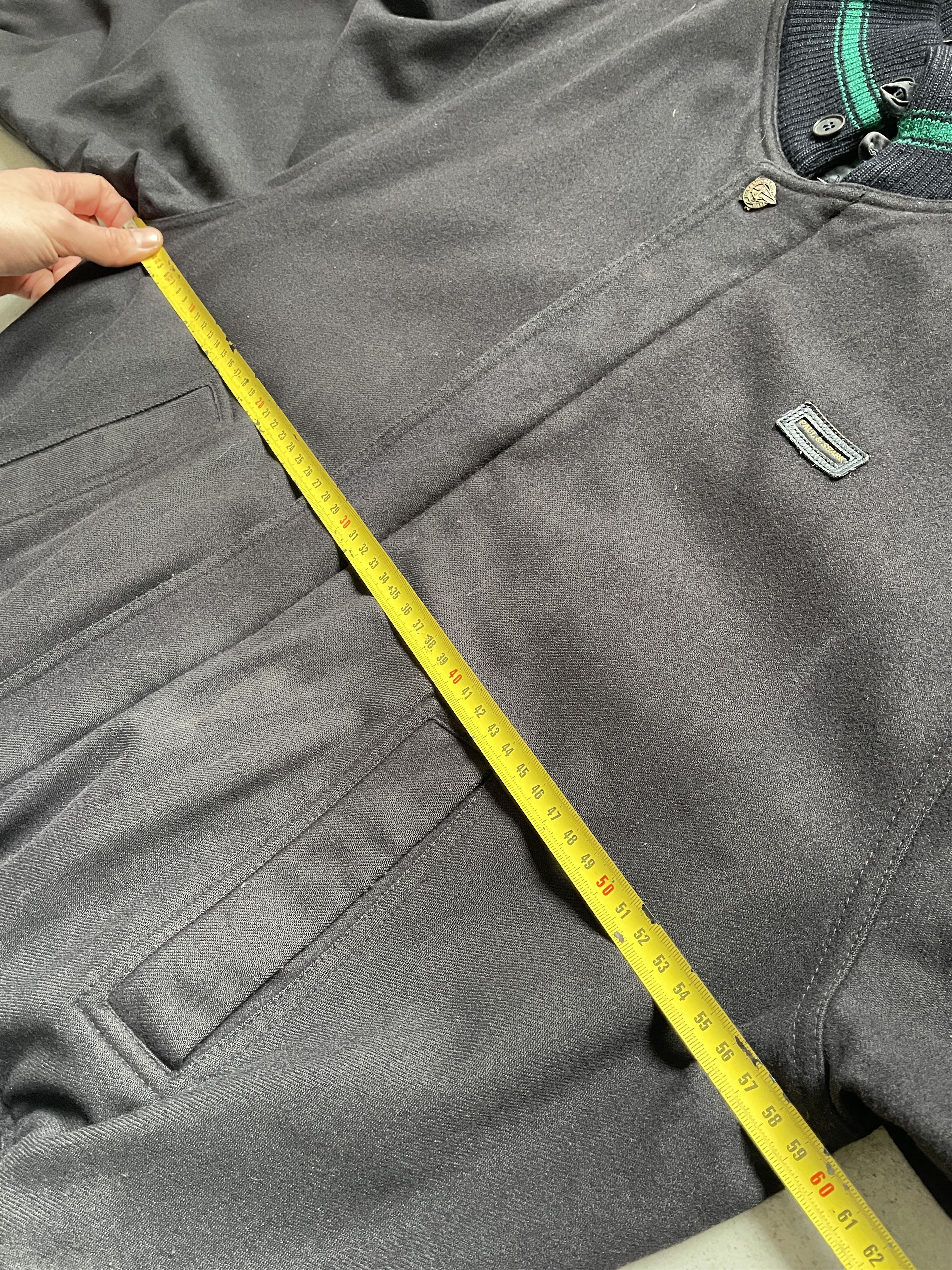 Paul & Shark PAUL & SHARK BLACK WOOL SAILING YACHTING BOMBER JACKET Size US M / EU 48-50 / 2 - 7 Thumbnail