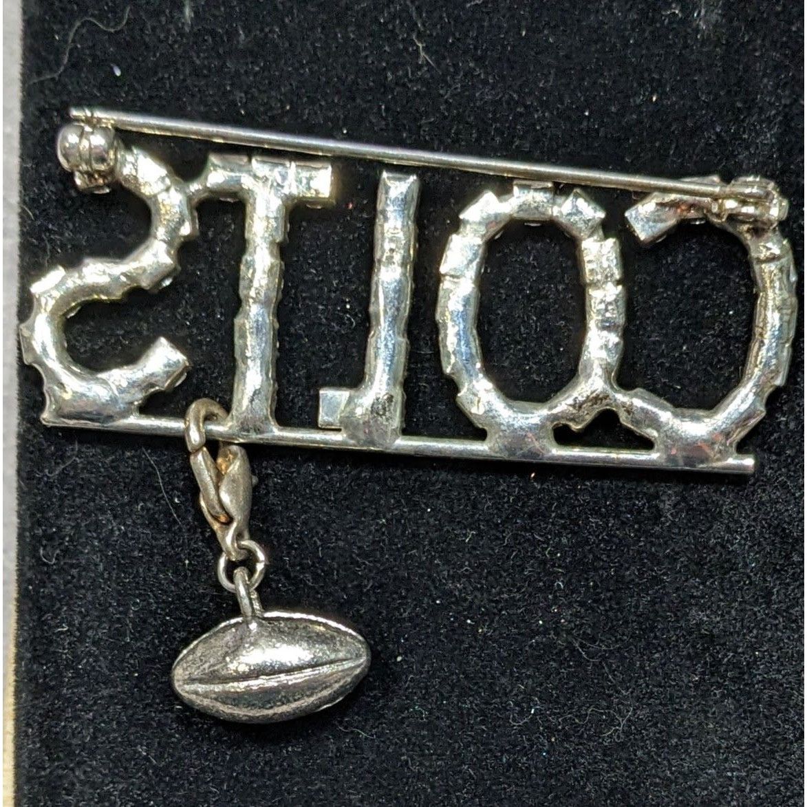Other Vintage Colts Rhinestone Brooch With Detachable Football Cha Size ONE SIZE - 4 Thumbnail