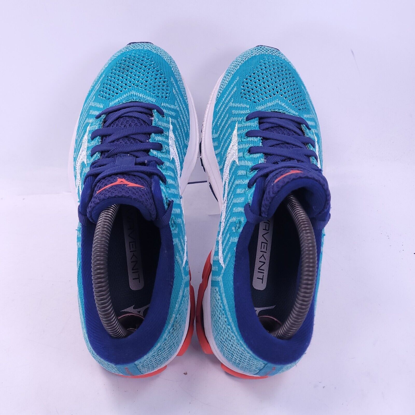 Mizuno Mizuno WaveKnit R2 Shoe Womens Size 8 J1GD182908 Blue White Size US 8 / IT 38 - 4 Thumbnail