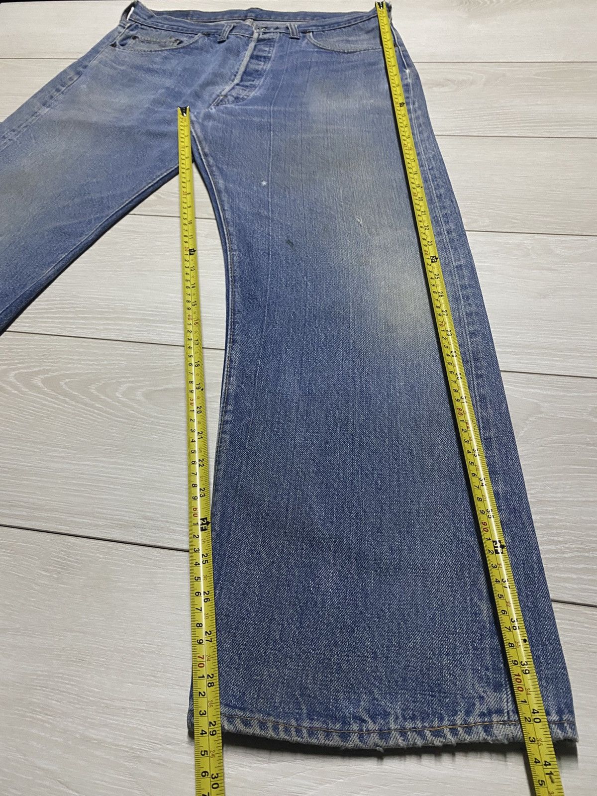 Levi's W34 Vintage Levis 501 70s Selvedge Rindem No6 ButtonFly Jean Size US 34 / EU 50 - 20 Thumbnail