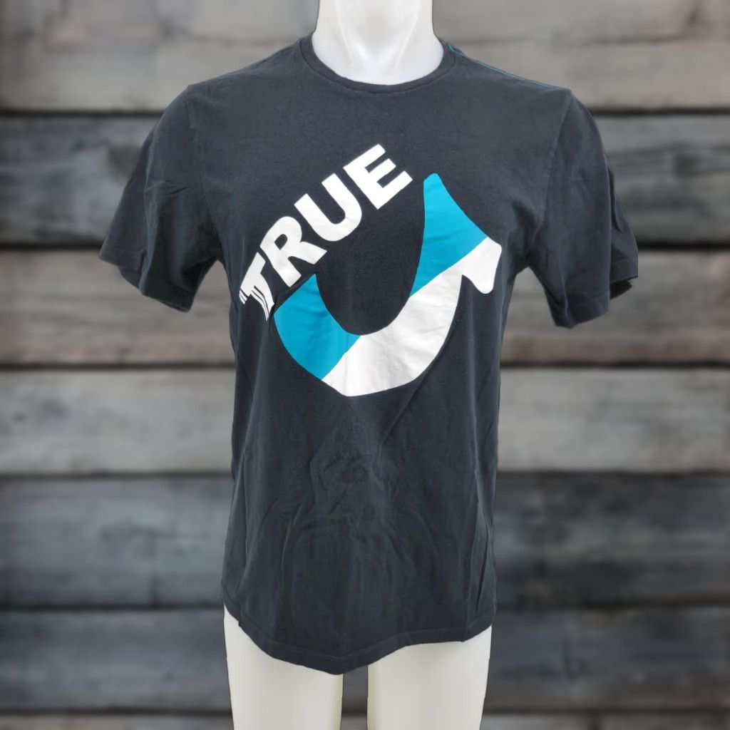 True Religion True Religion Jeans Men's T-Shirt Crew Graphic Logo Black Tee Shirt Sz Medium Shirt Adult Medium Black Graphic Tee Mens Size US M / EU 48-50 / 2 - 1 Thumbnail