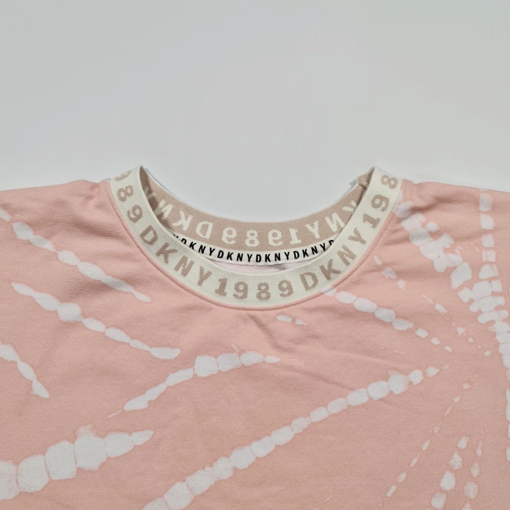 DKNY DKNY Womens Pyjama Top Pink Small Crew Neck Short Sleeves Logo Cotton Blend Jersey Sleepwear Tee Size S / US 4 / IT 40 - 2 Thumbnail
