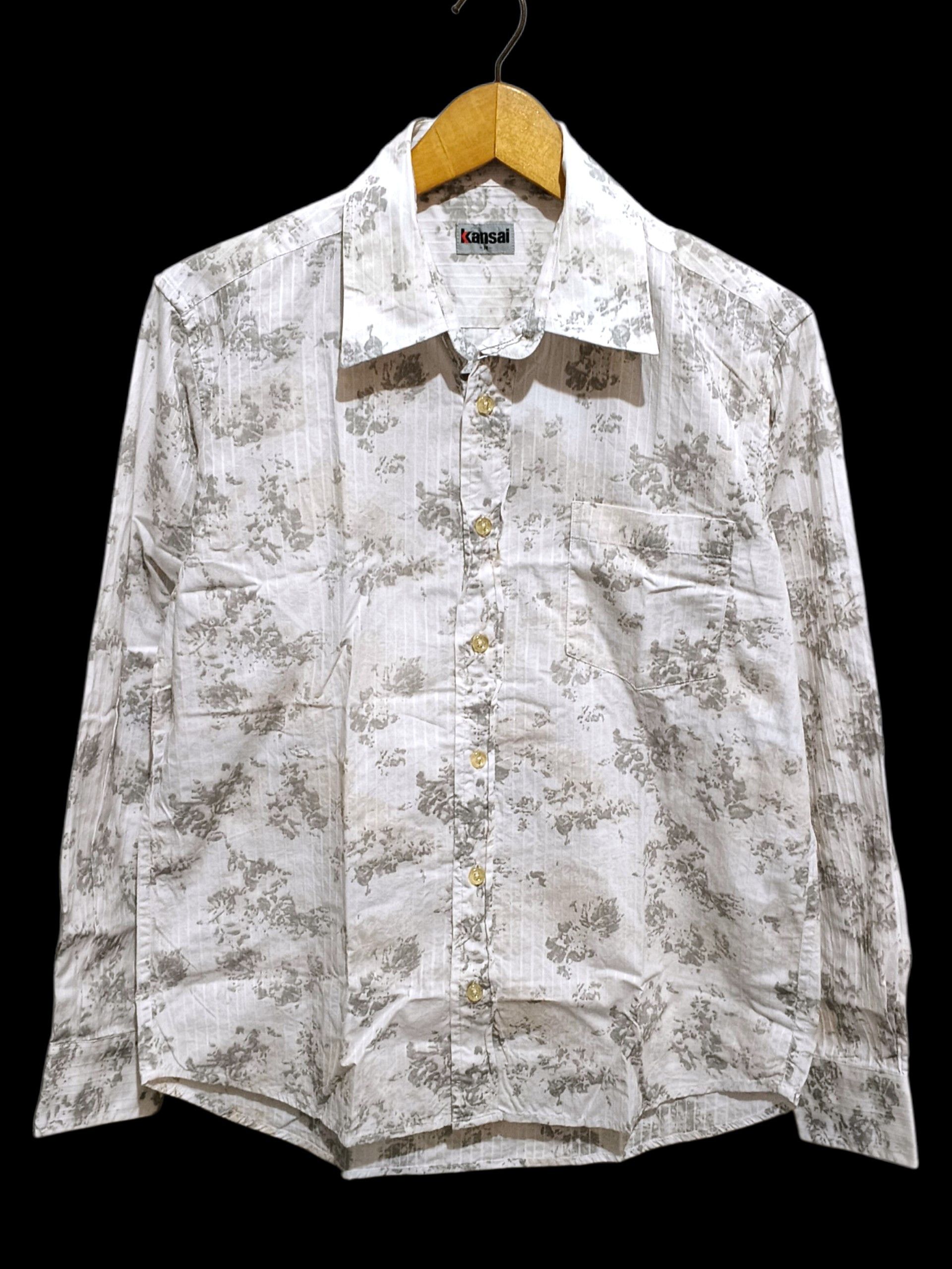 Kansai Yamamoto KANSAI YAMAMOTO PRINTED BUTTON SHIRT Size US S / EU 44-46 / 1 - 1 Thumbnail
