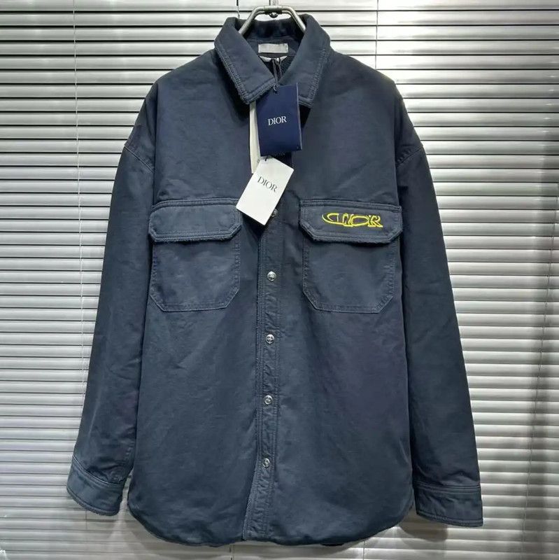 Dior Dior Blue Cotton Spring Autumn Men's Coat 0089 Size US M / EU 48-50 / 2 - 1 Thumbnail
