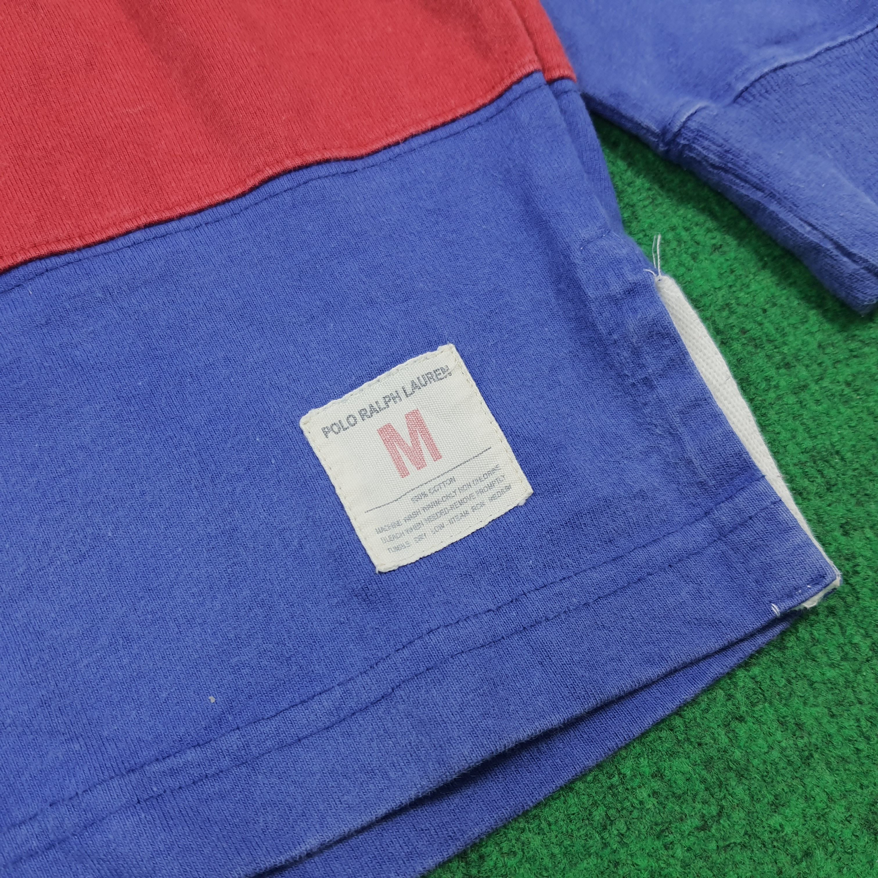 Polo Ralph Lauren Vintage Polo Ralph Lauren Rugby Striped Polo Shirt E1N14 Size US M / EU 48-50 / 2 - 3 Thumbnail