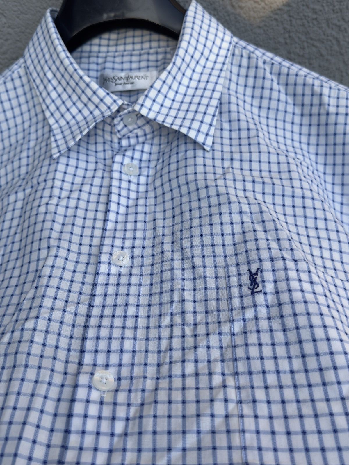 Vintage × Yves Saint Laurent Striped YSL Shirt Summer Yves Saint Laurent Shirt Size US XL / EU 56 / 4 - 7 Thumbnail
