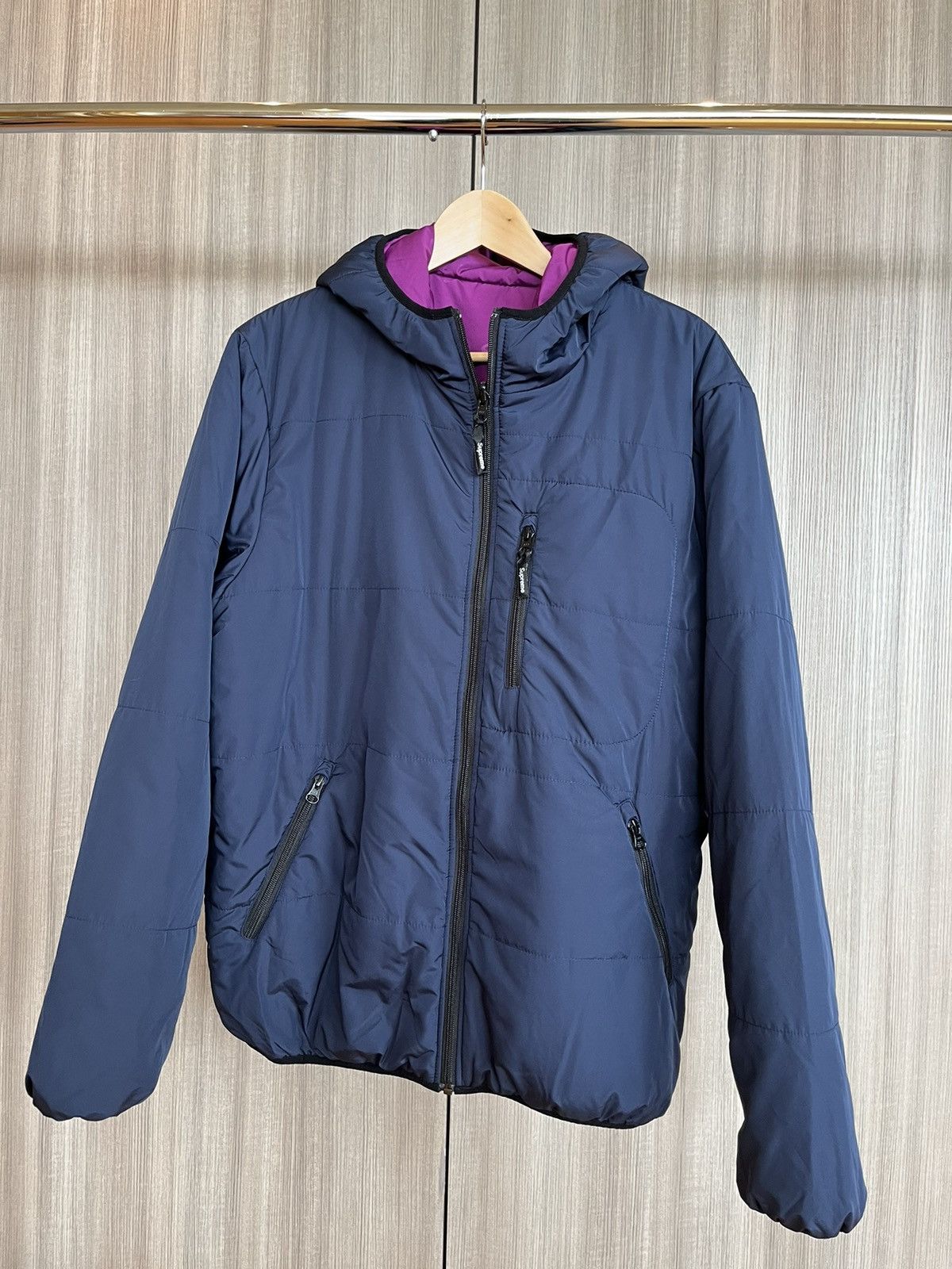 Supreme Supreme Navy Purple Reversible Down Jacket Size US L / EU 52-54 / 3 - 1 Thumbnail