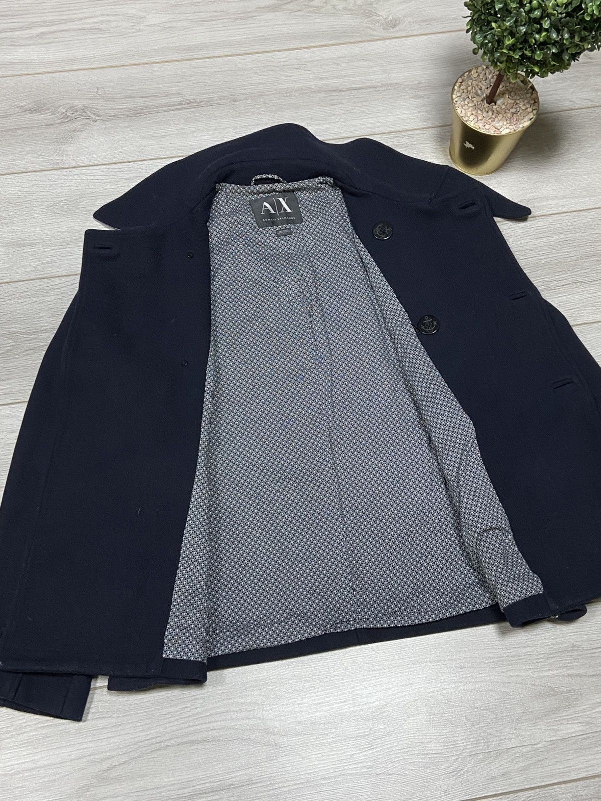 Armani Exchange Mens Armani Exchange Wool Coat Blazer jacket Size US L / EU 52-54 / 3 - 14 Thumbnail