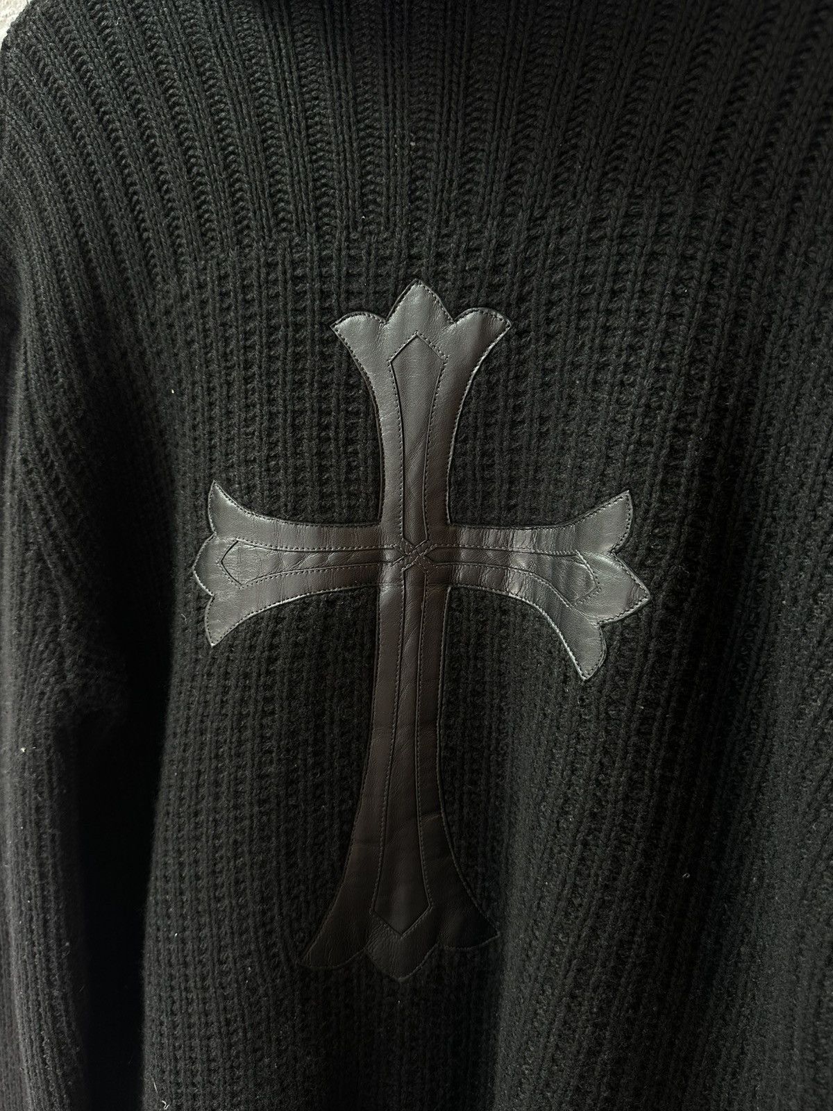 Chrome Hearts CHROME HEARTS WOOL CROSS PATCH HOODIE Size US L / EU 52-54 / 3 - 2 Thumbnail
