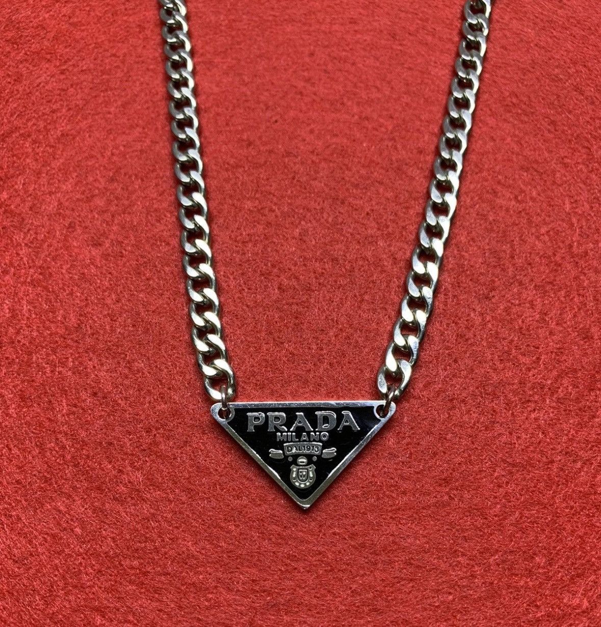Prada Symbole Reworked Pendant Prada Necklace