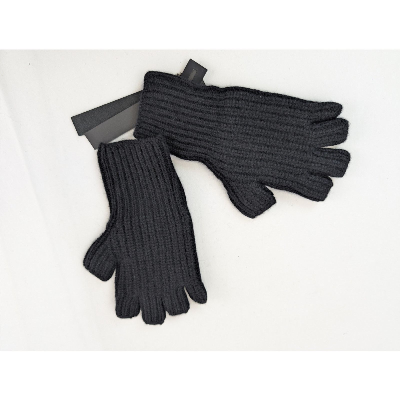 Amiri o1rshd1 Q:5 / Size: OS / Cashmere Fingerless Gloves in Black Size ONE SIZE - 8 Thumbnail
