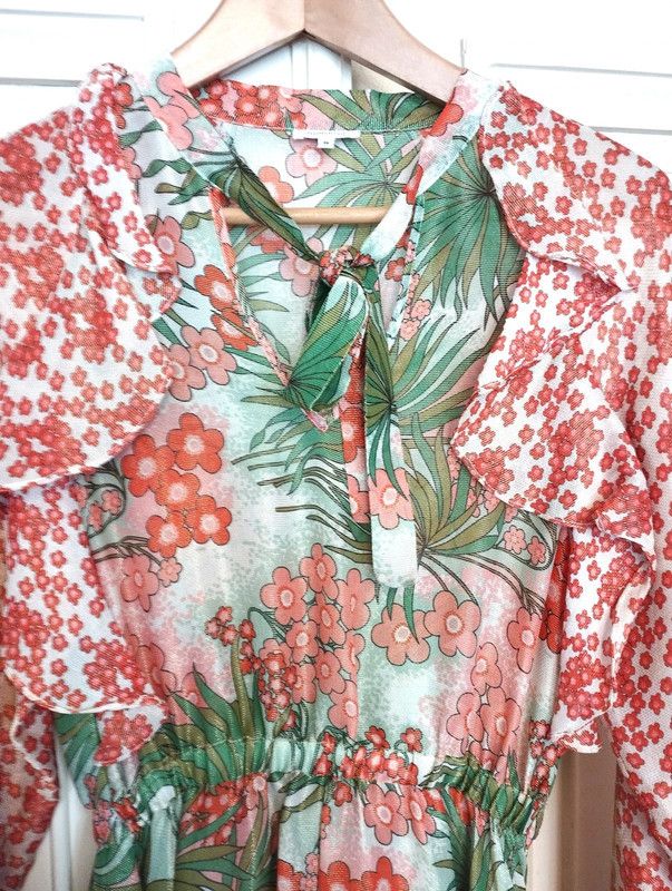 Designer Manoush Robe Voile de Soie T S Size S / US 4 / IT 40 - 2 Thumbnail