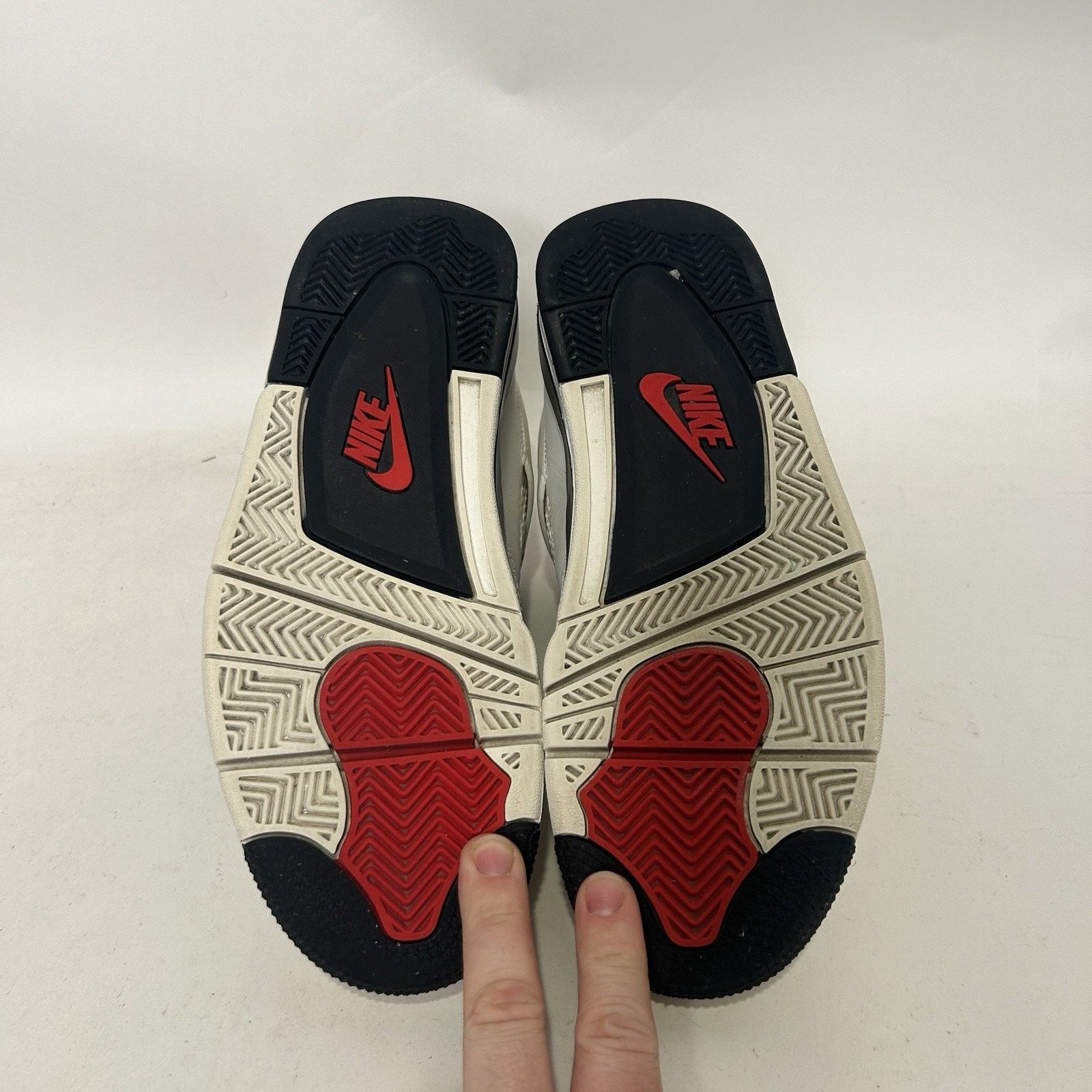 Jordan Brand Nike Air Jordan 4 Retro OG FC “Sail Black University Red” Size US 8 / EU 41 - 7 Thumbnail