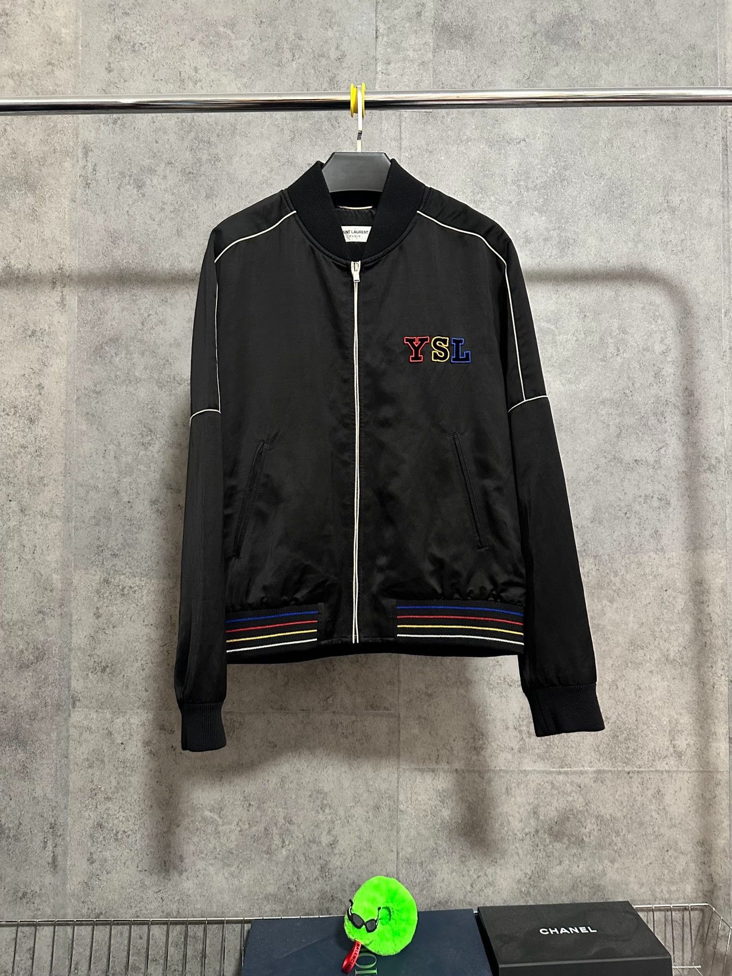 Saint Laurent Paris Saint Laurent YSL Embroidered Bomber Jacket Size US M / EU 48-50 / 2 - 1 Thumbnail