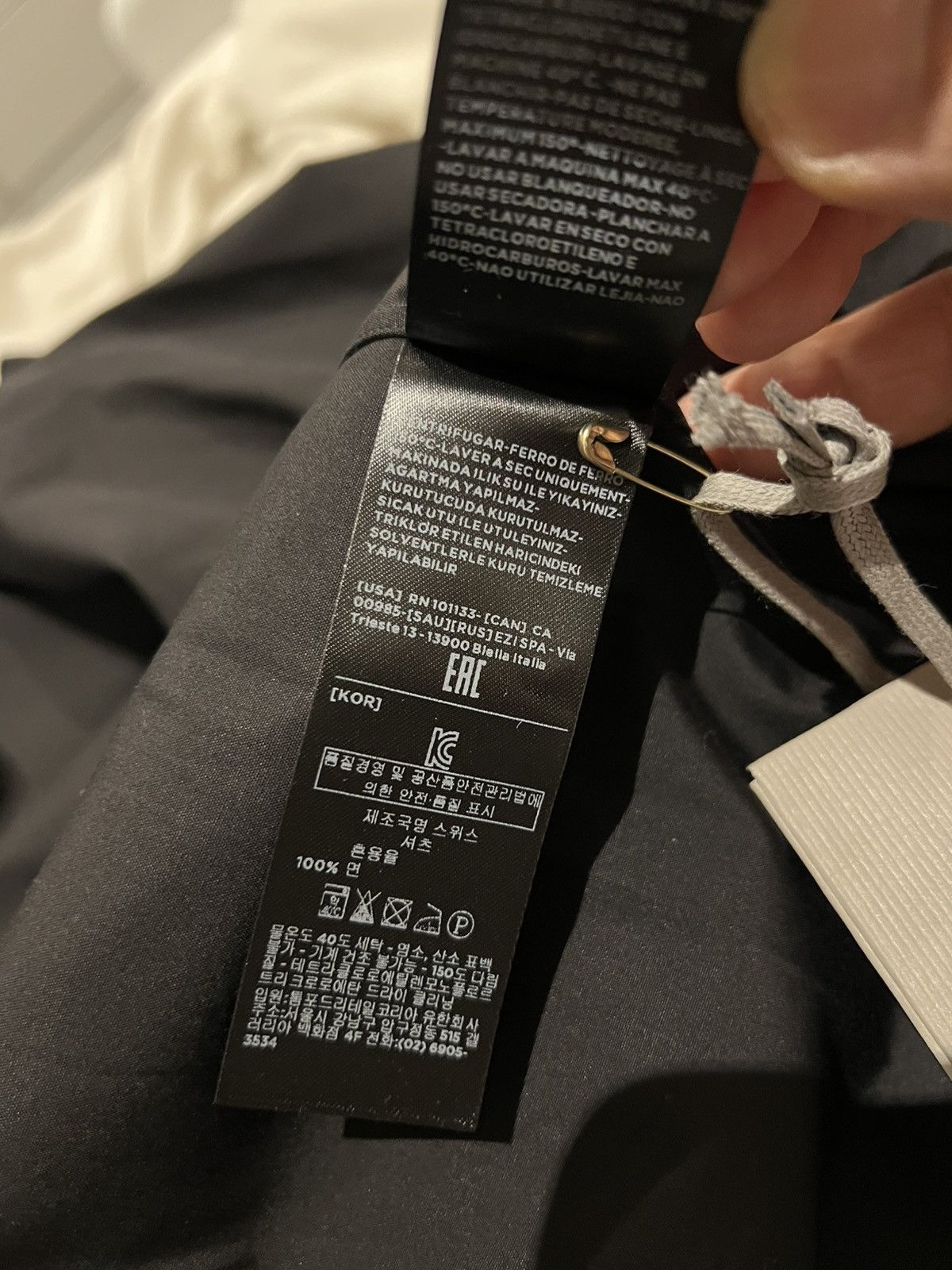 Tom Ford TOM FORD Black Dress Shirt Size 17.5 44 Long Sleeves Cotton Size US L / EU 52-54 / 3 - 13 Thumbnail
