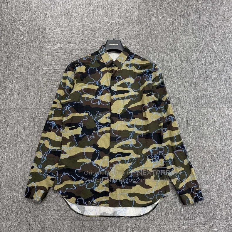Dior Dior Camelia embroidered camouflage shirt Size US XXS / EU 40 - 1 Thumbnail