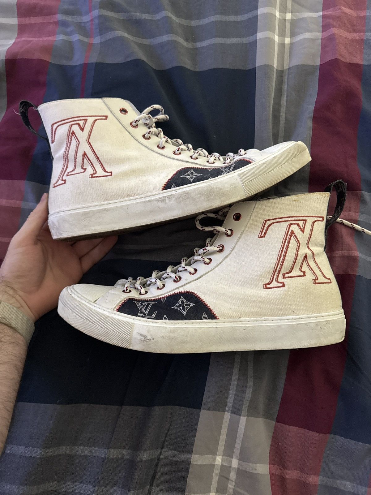 Louis Vuitton Louis vuitton high top tattoo monogram Size US 11 / EU 44 - 1 Thumbnail