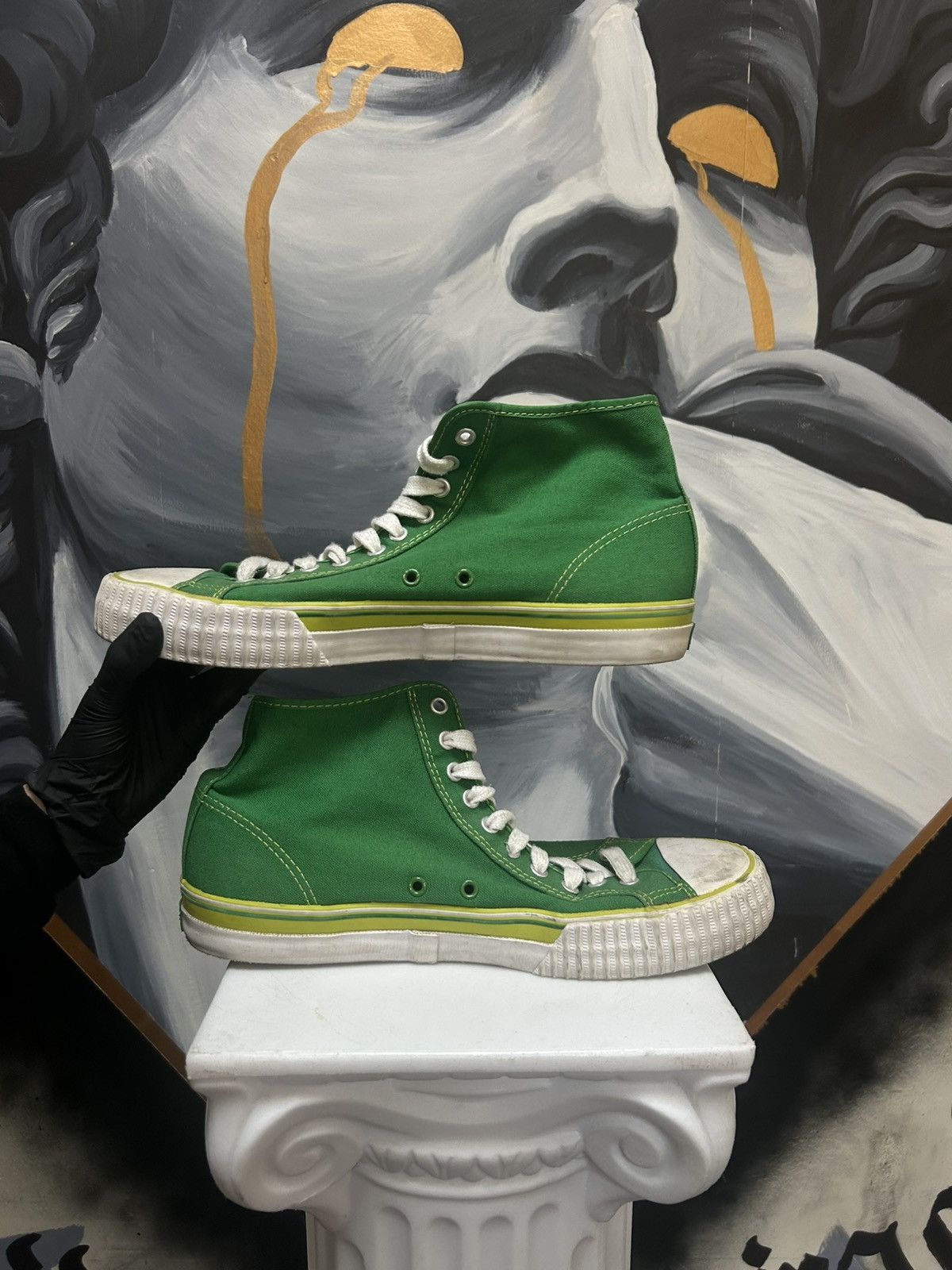 Vintage green high tops Size US 12 / EU 45 - 6 Thumbnail