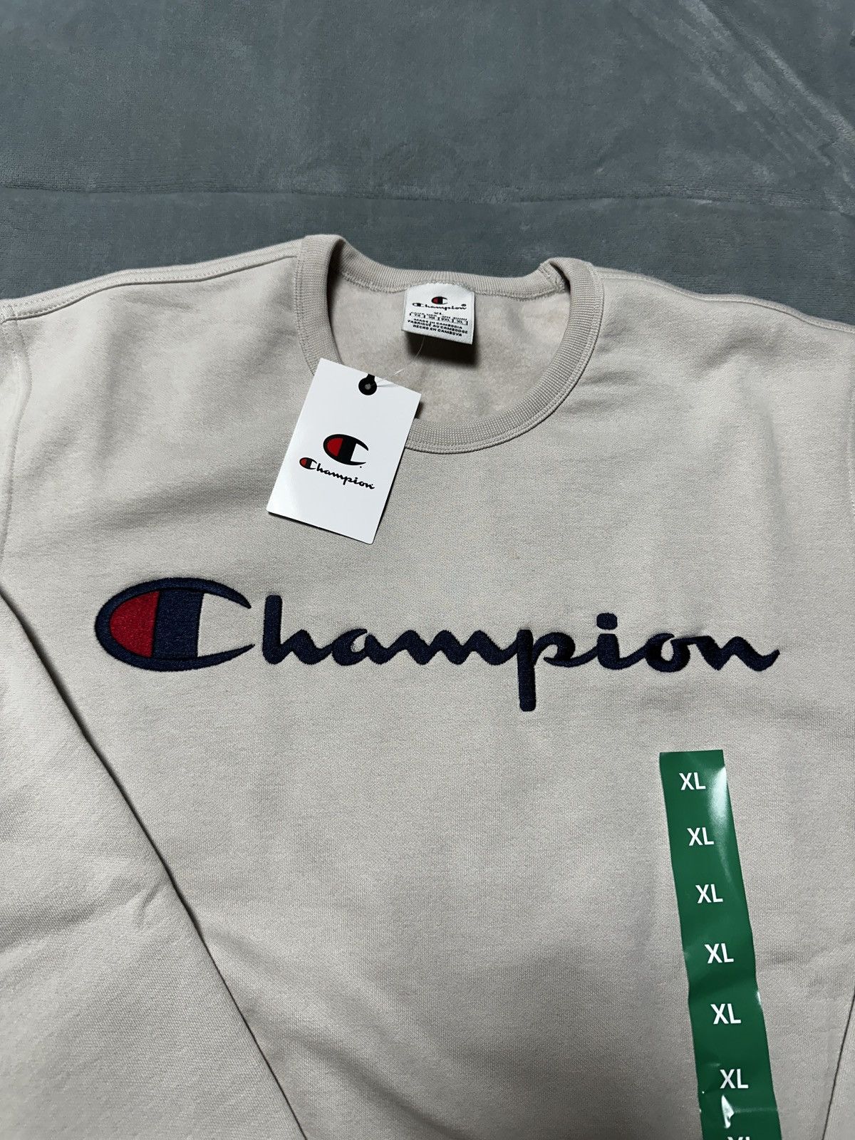 Champion New size XL Champion Crew Logo Sweatshirt - Tan/ Light Brown Size US XL / EU 56 / 4 - 1 Thumbnail