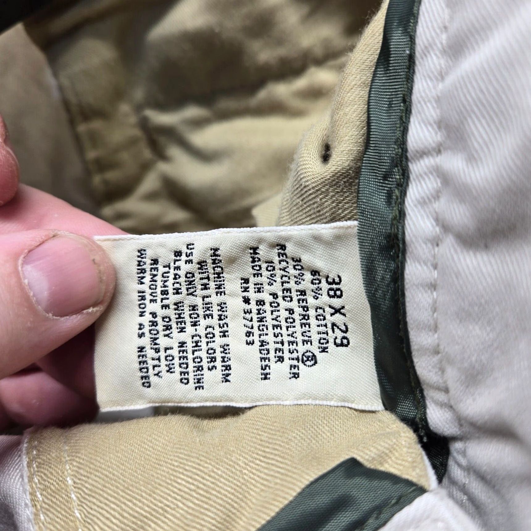 Vintage St. John's Bay Pants Mens 38 X 29 Brown Tan Chino Stretch Classic Fit Essentials Size US 38 / EU 54 - 4 Thumbnail