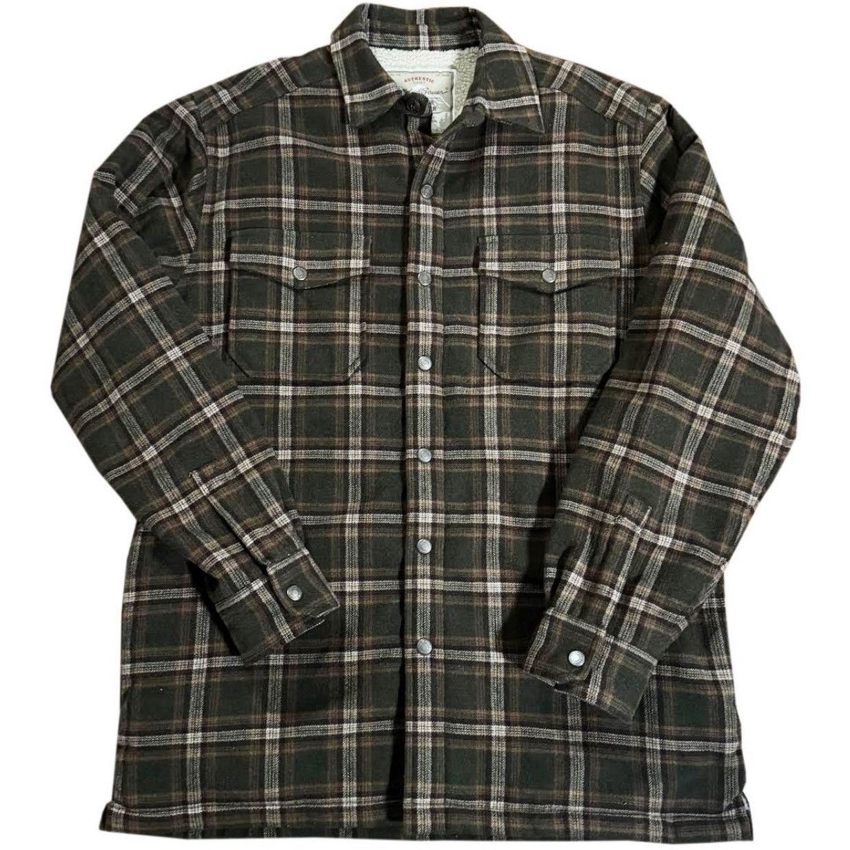 Eddie Bauer × Vintage Vintage Eddie Bauer Plaid Wool Button Down Jacket (Size M) Size US M / EU 48-50 / 2 - 1 Thumbnail